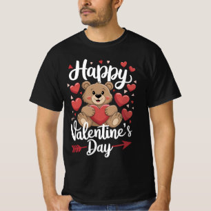 T-shirt Joyeuse Saint-Valentin Ours Cœur Jolies Couples