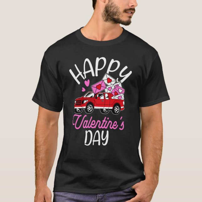 T-shirt Joyeuse Saint-Valentin Roses Soirée Fleurs Amour (Devant)