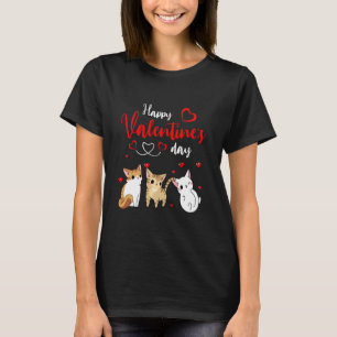 T-shirt Joyeuse Saint-Valentin Trois Jolies Trois Chats Pr