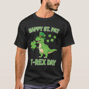 T-shirt Joyeuse St Pat Trex Day Drôle De Dinosaure Shamroc