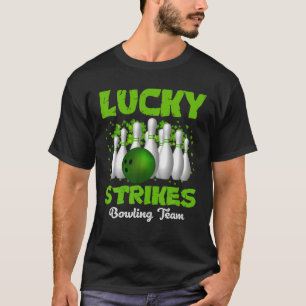 T-shirt Joyeuse St. Patrick's Day Lucky Strikes Bowling Te