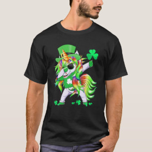 T-shirt Joyeuse St Patrick's Day Unicorn Leprechaun Unicor