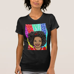 T-shirt Joyeuses boules ART NUMÉRIQUE Fille afro-améri