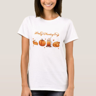 T-shirt Joyeuses femmes de Thanksgiving