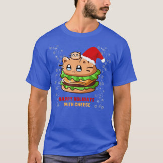 T-shirt Joyeuses fêtes au fromage de Noël Cheeseburger