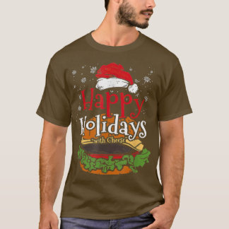 T-shirt Joyeuses fêtes au fromage Funny Cheese burger