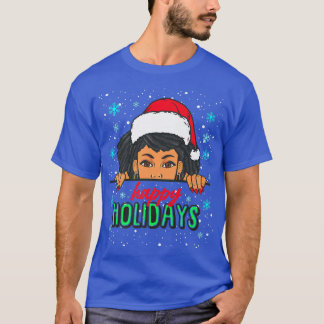T-shirt Joyeuses fêtes de Noël moche Sweater Melanin femme