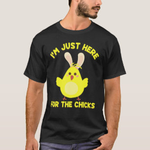 T-shirt Joyeuses Fêtes de Pâques Jaunes de poussins de Pâq