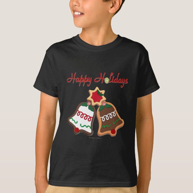 T-shirt Joyeuses fêtes Noël Cookie Bells (Devant)