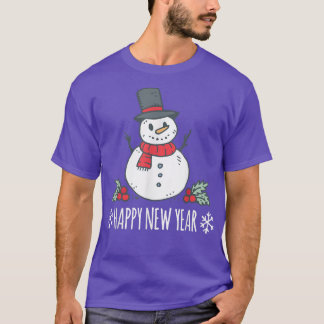 T-shirt Joyeuses fêtes Noël et le Nouvel An fêtent le cu