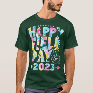 T-shirt Joyeuses journées de terrain Tie Dye Cute Dinosaur
