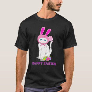 T-shirt Joyeuses Pâques Drôle de Chat Lapin Cosplay Jour d