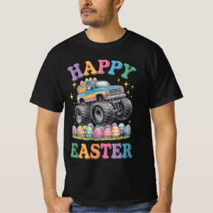 T-shirt Joyeuses Pâques Drôle de Monster Truck Écrase des