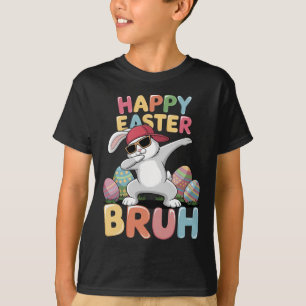 T-shirt Joyeuses Pâques Frangin Frère Lapin Rigolo qui Dab