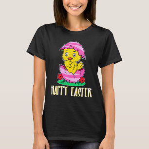 T-shirt Joyeuses Pâques poussins Mignon poulet Pâques œuf
