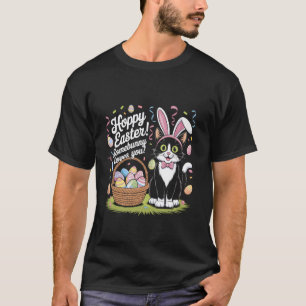 T-shirt Joyeuses Pâques Somebunny Vous Aime Mignon Chat La