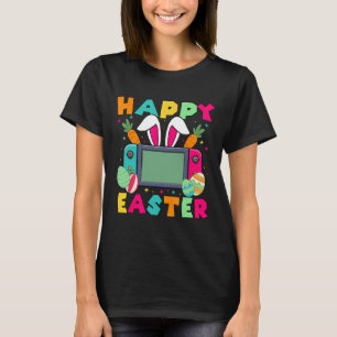 T-shirt Joyeuses Pâques Vidéo Game Lapin Manette de jeu Ga