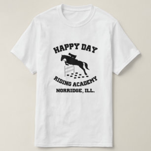 T-shirt Joyeuses Tables de Jour, Riding Academy, Norridge,