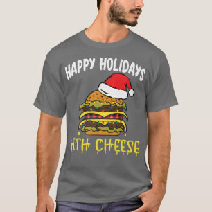 T-shirt Joyeuses Vacances Avec Fromage Burger Fromage De N