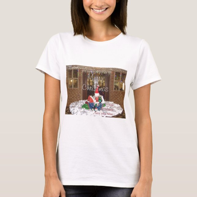 T-shirt Joyeuses vacances de Noël loin de la maison Inspir (Devant)