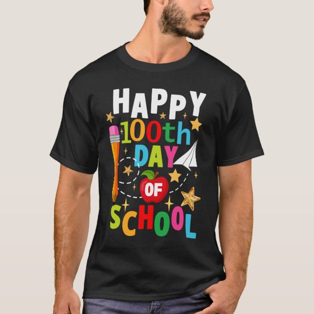 T-shirt Joyeux 100 e jours d'école (Devant)