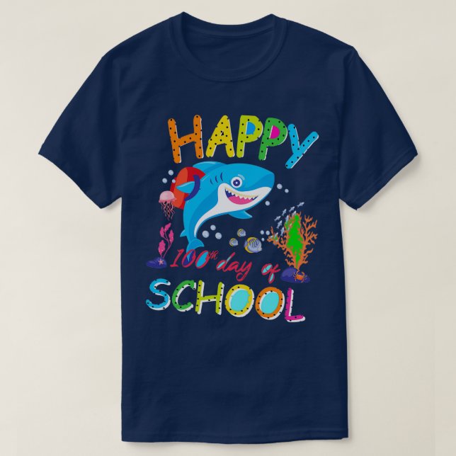 T-shirt Joyeux 100 jour de l'école 1 (Design devant)