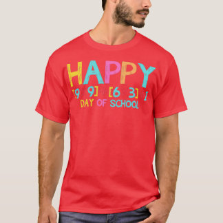T-shirt Joyeux 100 Jour De L'École Drôle EnseignantÉtudian