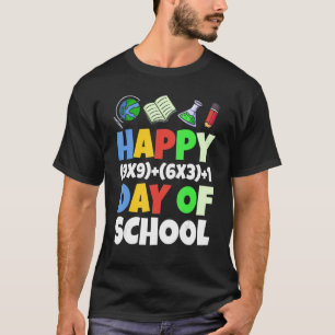 T-shirt Joyeux 100 Jour D'École Enfants Garçons Filles Mat