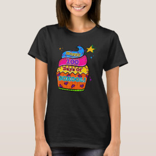 T-shirt Joyeux 100 Jours De Cupcake Mignonne À L'École Pou