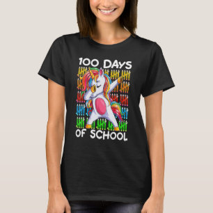T-shirt Joyeux 100 Jours De Filles Scolaires Dabbing Unico