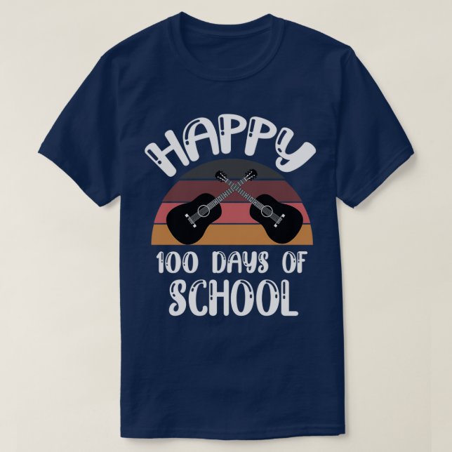 T-shirt Joyeux 100 jours de l'école classique à 3 (Design devant)