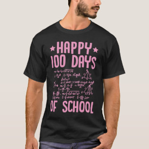 T-shirt Joyeux 100 Jours De Mathématiques École Équations