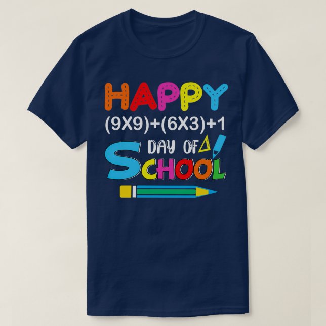 T-shirt Joyeux 100 Jours D'École 7 1 (Design devant)