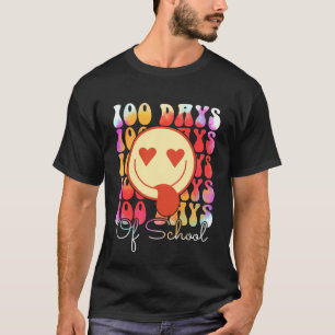 T-shirt Joyeux 100 Jours D'école Enseignant Enfants Heureu