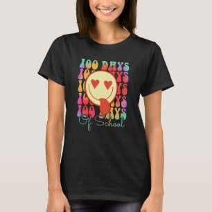 T-shirt Joyeux 100 Jours D'école Enseignant Enfants Heureu