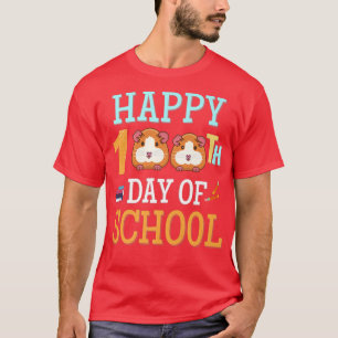 T-shirt Joyeux 100 jours d'école Guinée porc parfait pour