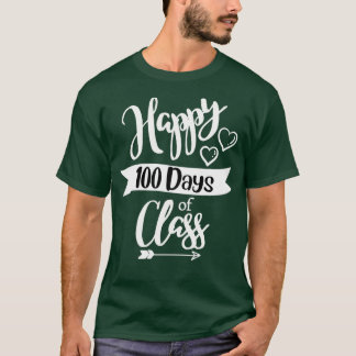 T-shirt Joyeux 100 jours d'enseignant de classe