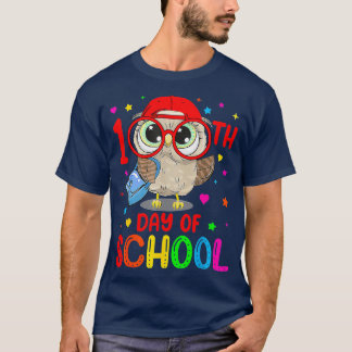 T-shirt Joyeux 100 Jours D'Enseignants De Chouette À L'Éco