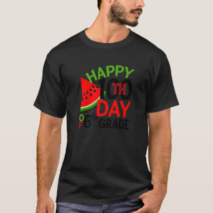 T-shirt Joyeux 100e jour de 6e année Watermelon étudiant S