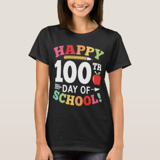 T-shirt Joyeux 100e Jour De Cadeau De L'Enseignant