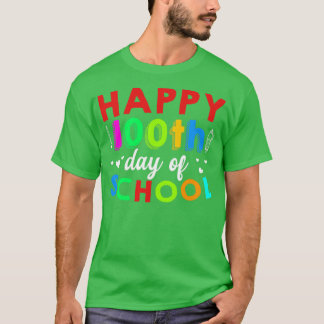 T-shirt Joyeux 100e Jour De Cadeau De L'Enseignant