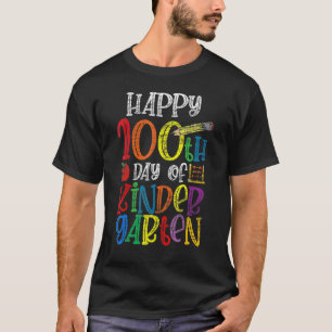 T-shirt Joyeux 100E Jour De Kinder Garten 100 Jours De Sch