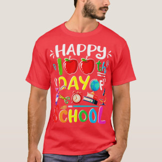 T-shirt Joyeux 100e jour de l'école 100 jours de l'enseign