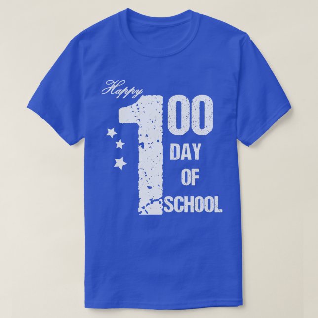 T-shirt Joyeux 100e jour de l'école pour enfants enseignan (Design devant)