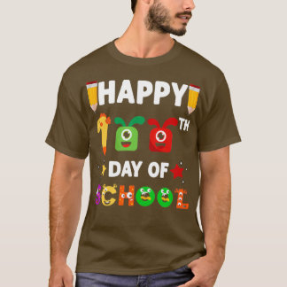 T-shirt Joyeux 100e jour de l'école pour enfants enseignan