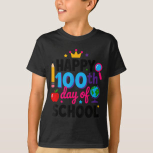 T-shirt Joyeux 100e jour d'école 100 jours plus intelligen