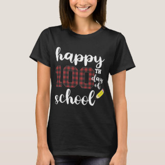 T-shirt Joyeux 100e jour d'école pour les enseignants Buff