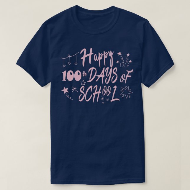 T-shirt Joyeux 100e jour d'enseignants 100 jours 2022 (Design devant)