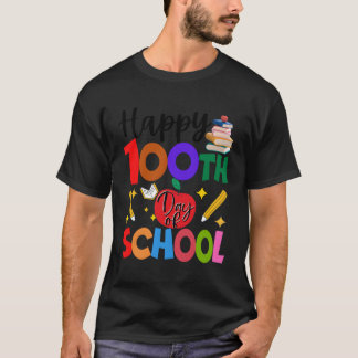 T-shirt Joyeux 100E Jour D'Enseignants Étudiants 100 Da