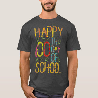 T-shirt Joyeux 100e Jour Des Enseignants Et Des Étudiants